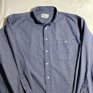 Eddie Bauer heavy cotton shirt. XXL BLUE CHECK